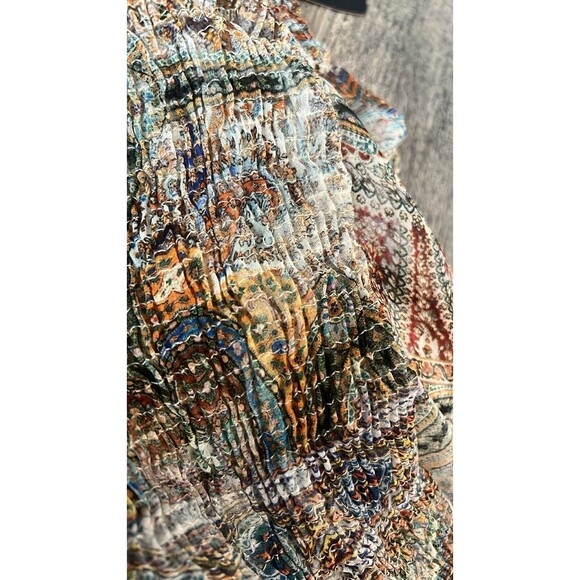 ZARA TRAFALUC Women M Slip On Lightweight Knit Dress STRETCH MULTICOLOR NWT #39 - Picture 6 of 7